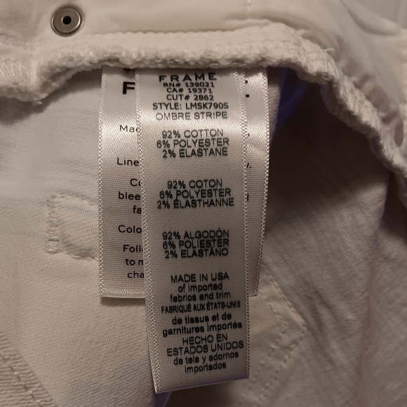 FRAME Le Mini Skirt Striped Blue Sz 31 - Picture 5 of 7